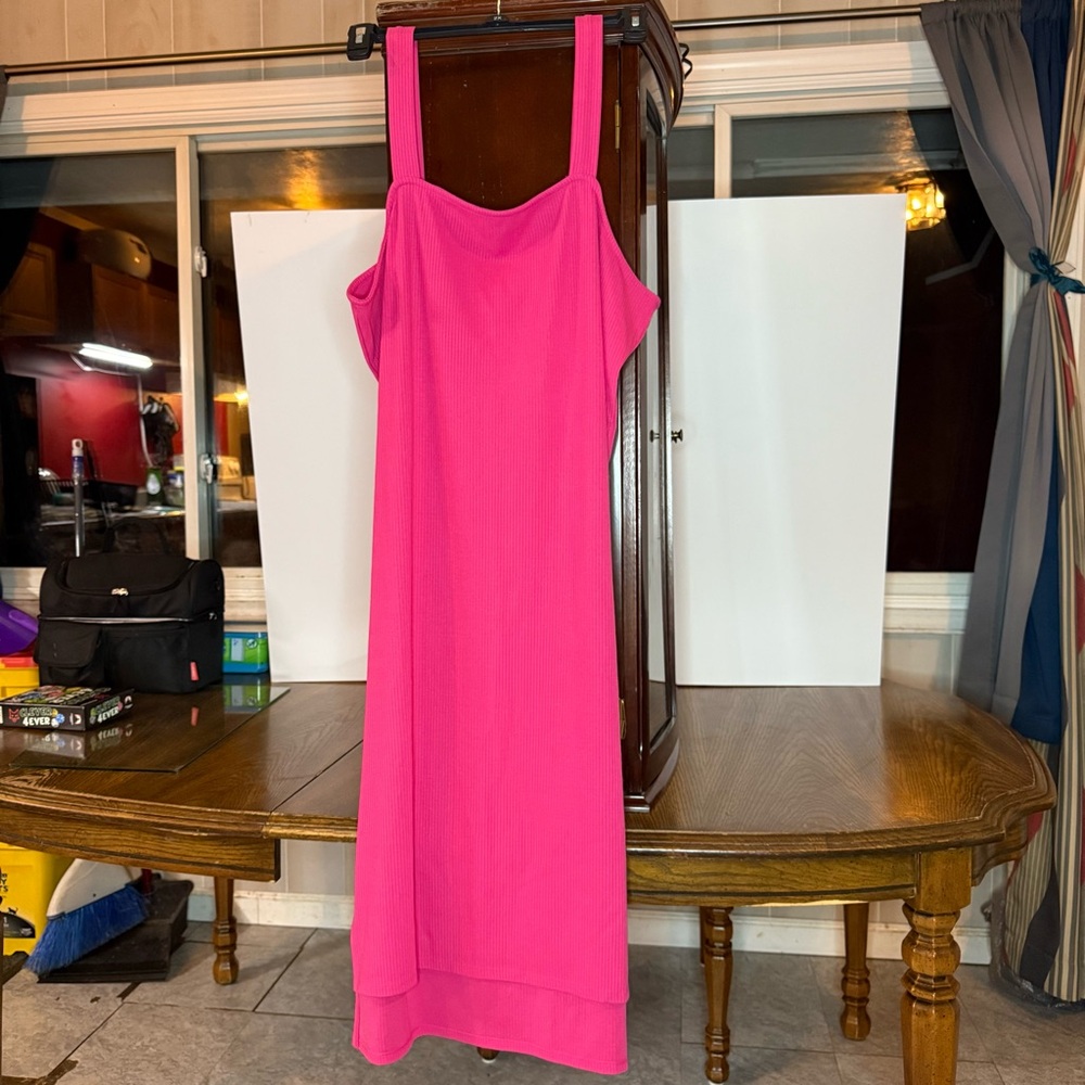 NWT The Drop Amelia Square-Neck Strappy Bodycon Midi Tank Dress size 2X - Picture 7 of 8